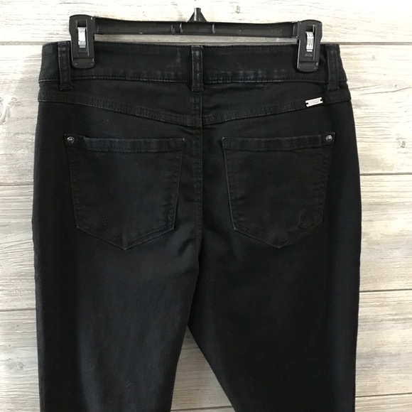 INC International Concepts Women's Black Fringed Jeans - Picture 6 of 10